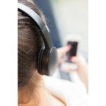 Bezprzewodowe słuchawki nauszne Fusion z nadrukiem gadżet reklamowy