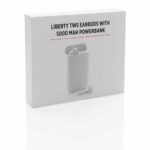 słuchawki bezprzewodowe TWS Liberty z nadrukiem gadżet reklamowy