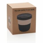 Kubek podróżny 250 ml Coffee to go z PLA z nadrukiem gadżet reklamowy