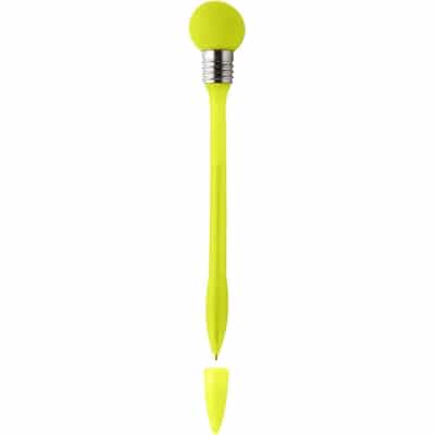 Długopis "żarówka" z zatyczką z nadrukiem gadżet reklamowy