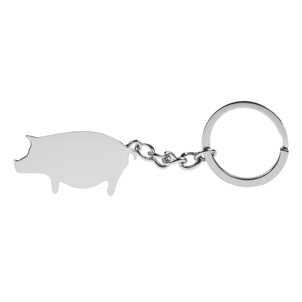 Brelok do kluczy "świnka" z nadrukiem gadżet reklamowy