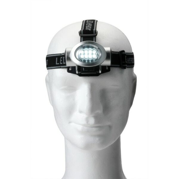 Latarka na głowę 8 LED z nadrukiem gadżet reklamowy