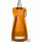 Składana butelka sportowa 420 ml z karabińczykiem z nadrukiem gadżet reklamowy