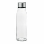 Szklana butelka z aluminiową pokrywką. Pojemność: 500 ml. Nie nadaje się do napojów gazowanych. Szczelna.. Gadżet reklamowy dla firmy.