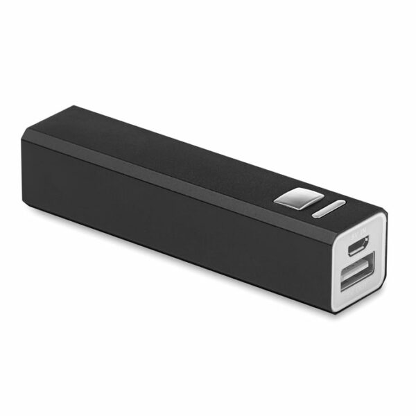 moc wyjściowa: DC5V/1A. W komplecie kabel z końcówkami: USB i mikro-USB.. Gadżet reklamowy dla firmy.