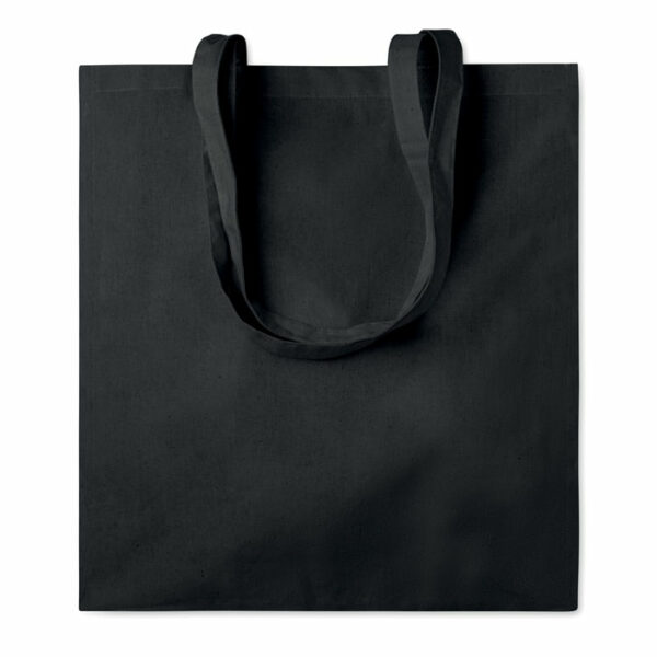 Bawełniana torba na zakupy z długimi uchwytami. 140 gr / m². Wyprodukowano zgodnie ze standardem OEKO-TEX.. Gadżet reklamowy dla firmy.
