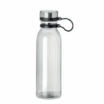 Dwuścienna butelka z RPET z silikonowym uchwytem do łatwego przenoszenia oraz zakrętką ze stali nierdzewnej. Bez BPA. Szczelna. Pojemność: 780 ml. Nie nadaje się do napojów gazowanych.. Gadżet reklamowy dla firmy.