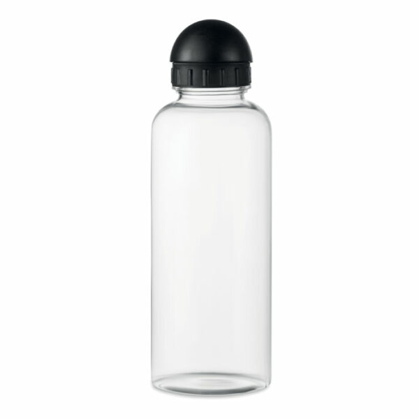 Butelka do picia z RPET z ustnikiem z PP.  Nie zawiera BPA. Nie przecieka. Pojemność: 500ml.  Nie nadaje się do napojów gazowanych.. Gadżet reklamowy dla firmy.