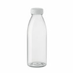 Butelka z RPET wolnego od BPA z pokrywką z PP. Szczelna. Pojemność: 500 ml. Nie nadaje się do napojów gazowanych.. Gadżet reklamowy dla firmy.