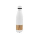 Butelka termiczna 500 ml z bambusowym elementem z nadrukiem gadżet reklamowy
