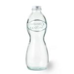 Zestaw 2 szklanek 400 ml i szklana butelka 1 L z nadrukiem gadżet reklamowy