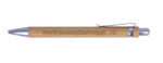MO7318 Długopis bambusowy grawer sumatra niebieski wkład