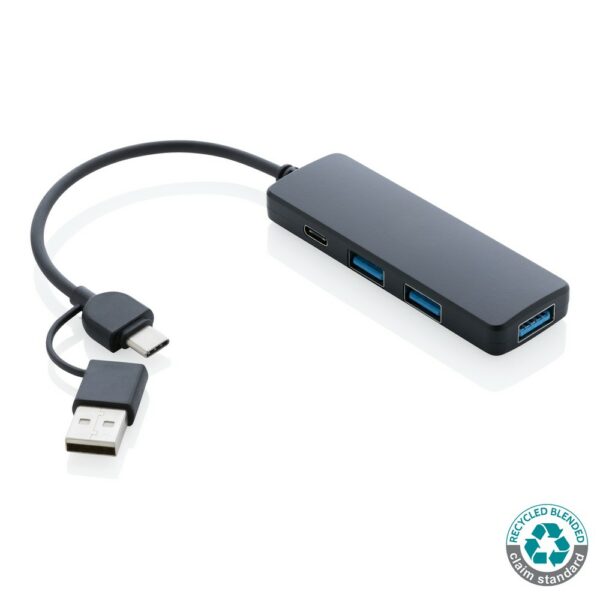 Hub USB 2.0 z USB C RABS z nadrukiem gadżet reklamowy