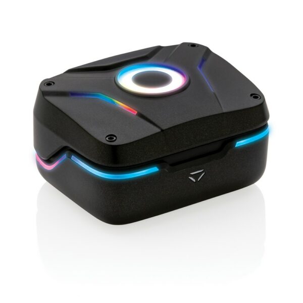 Bezprzewodowe słuchawki douszne RGB z ENC Gaming Hero z nadrukiem gadżet reklamowy