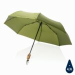 Bambusowy parasol automatyczny 21" Impact AWARE™ rPET z nadrukiem gadżet reklamowy