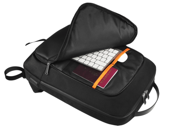 Plecak na laptop 190703401 czarny - gadżet reklamowy z nadrukiem Plecak na laptop 15 (3 kiesz.na suwak)