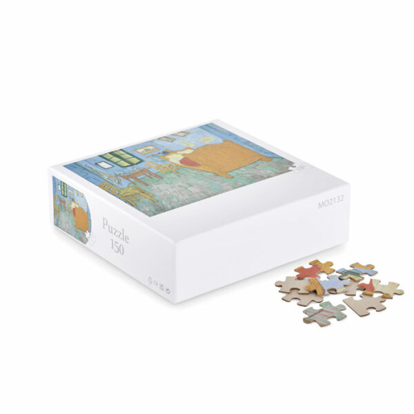 150-elementowa układanka puzzle w pudełku.. Gadżet reklamowy dla firmy.