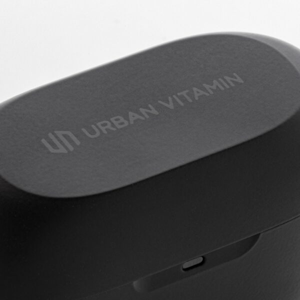 Bezprzewodowe słuchawki douszne Urban Vitamin Napa z nadrukiem gadżet reklamowy